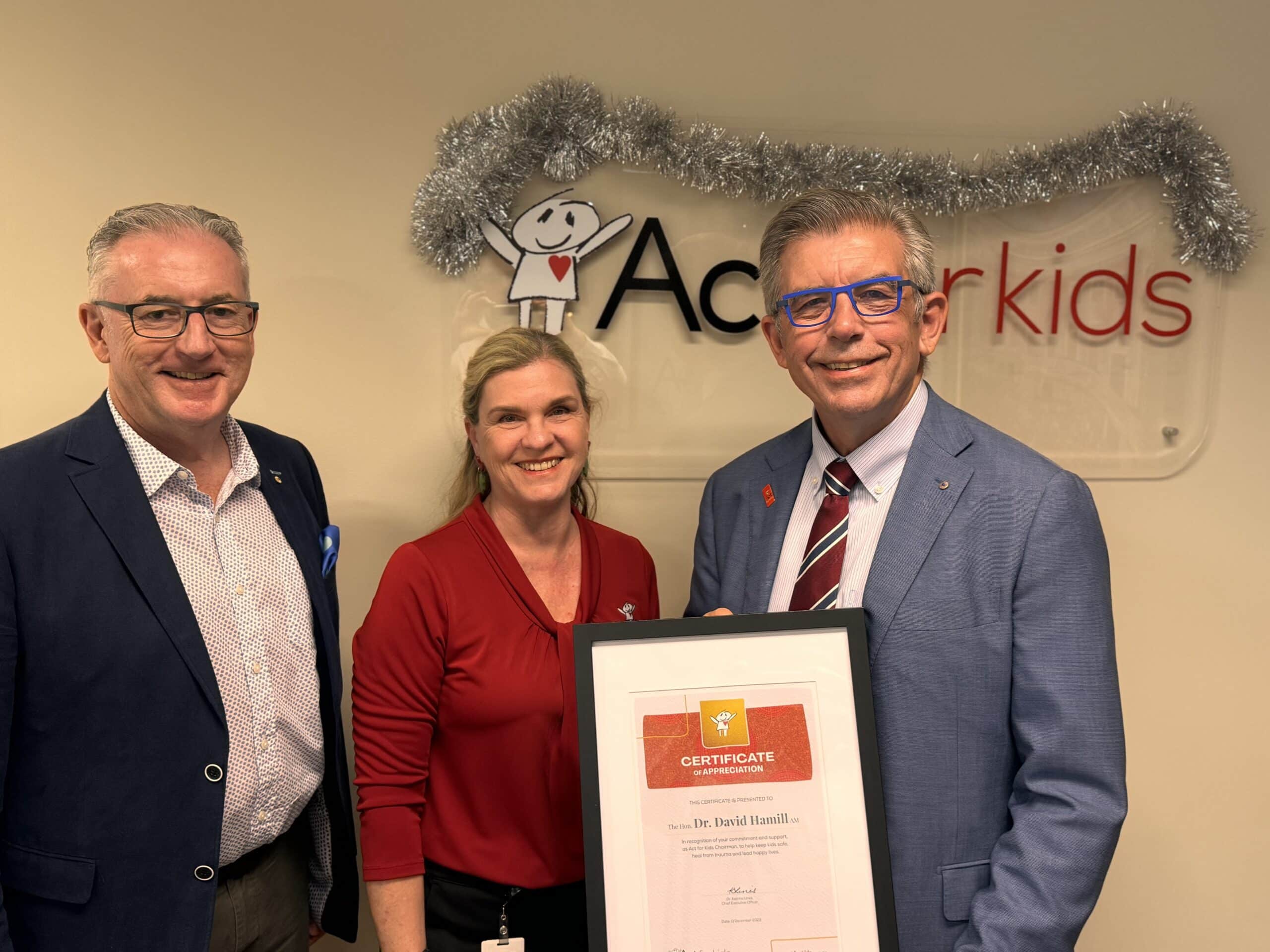 MEDIA RELEASE - Act for Kids Board welcomes new Chairman