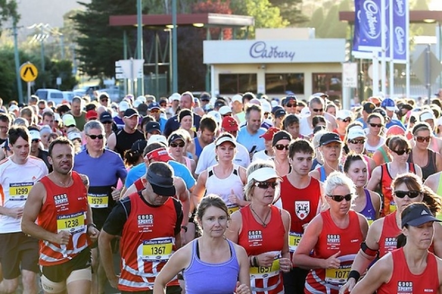 Bradley Collins sprints towards fundraising target in Cadbury Marathon