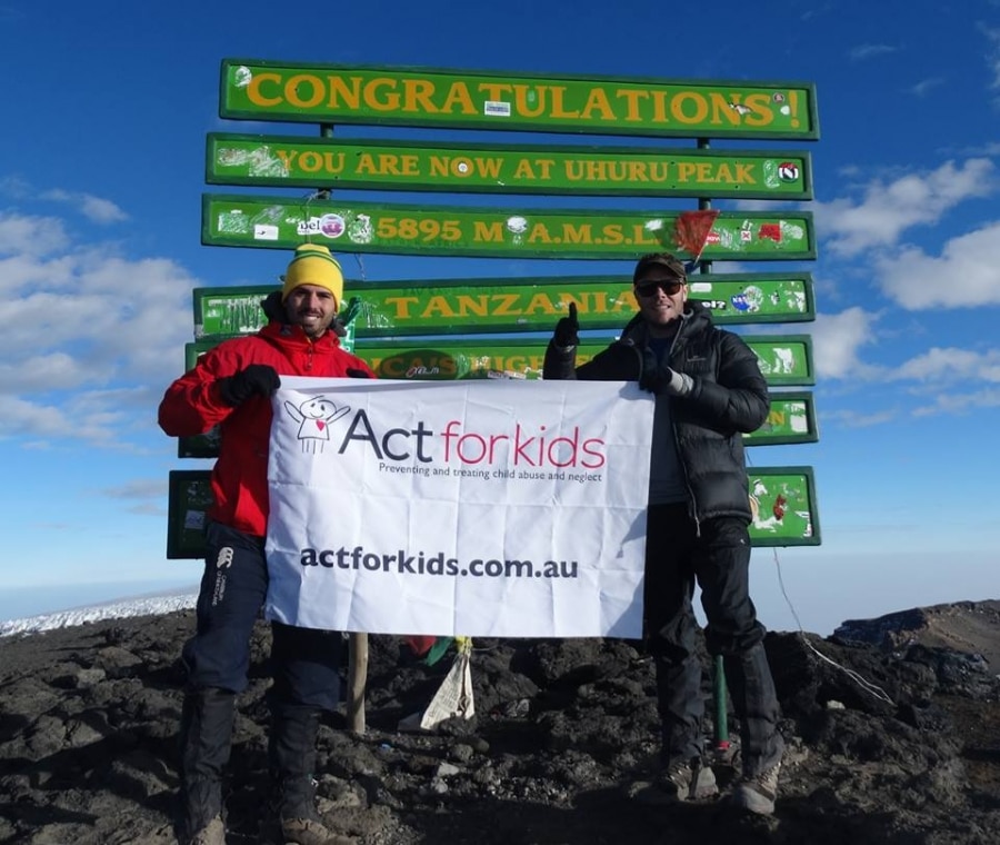 Matthews challenge raised awareness 19,341 feet above sea level!
