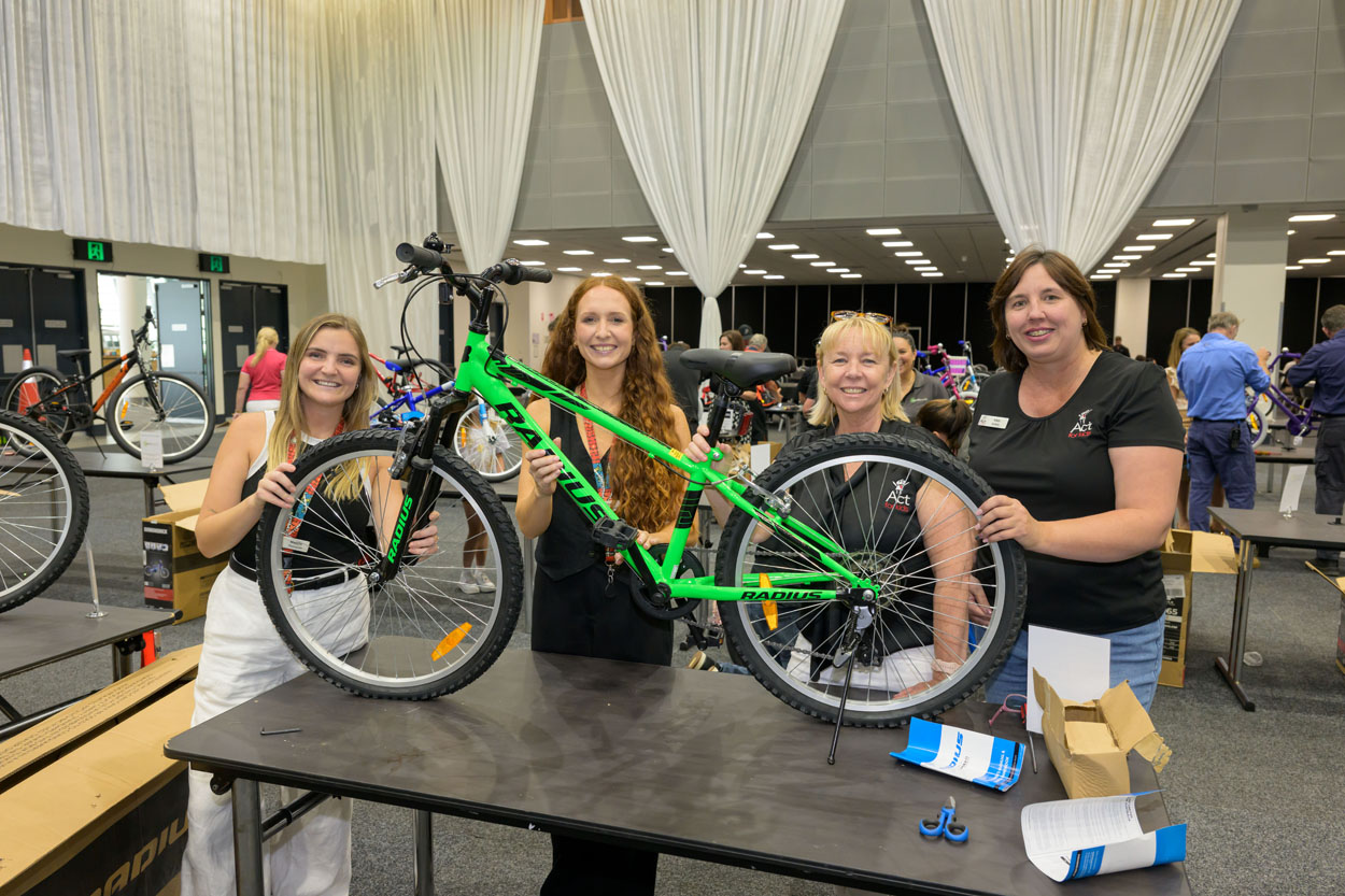 A Special Santa’s Workshop surprising children with new wheels this Christmas